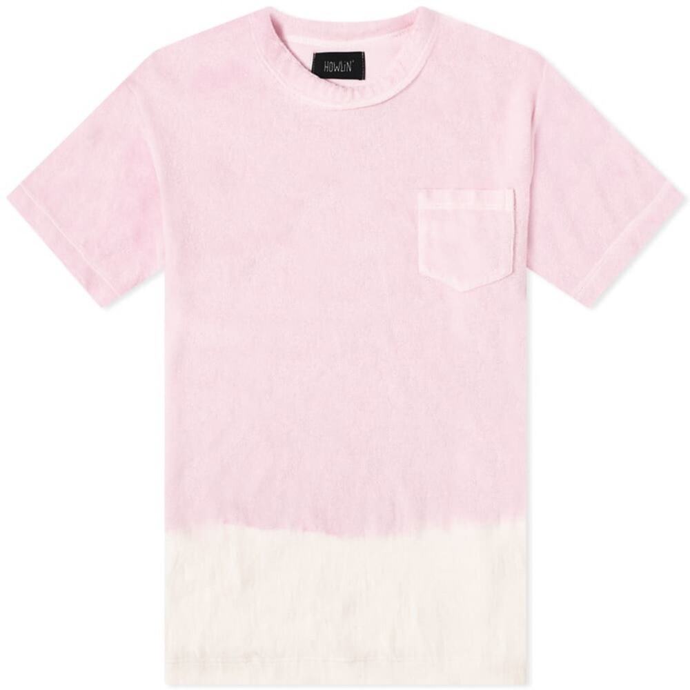 New Howlin" Fons Hand Dyed Men Top Tee in Light Pink Size Large Short Sleeves